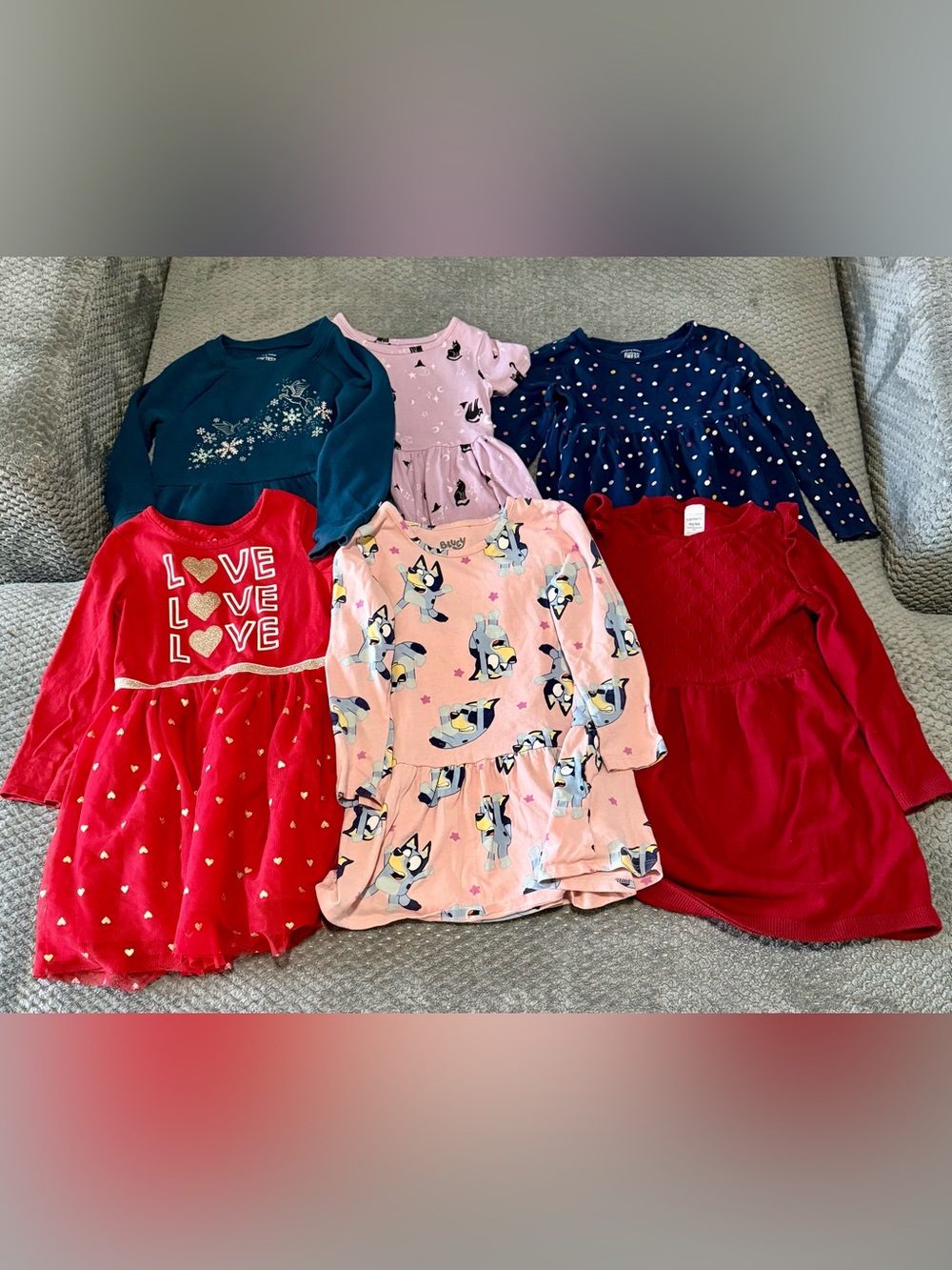 Girls 4T Dress Lot of 6 Bluey Halloween Carter’s Cat & Jack
